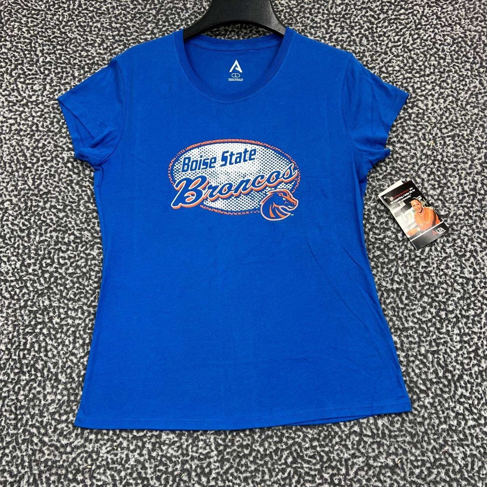 Boise State Broncos Shirt Women Large Blue Alta Gracia Short Sleeve New L